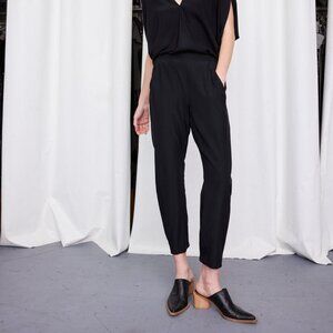 Zero + Maria Cornejo Gabi Silk Trouser in Black Size 4 NWT